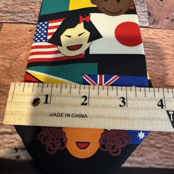 St Jude Children's Hospital Necktie World Flags Kids Faces Charity Men’s  Tie - Picture 6 of 6